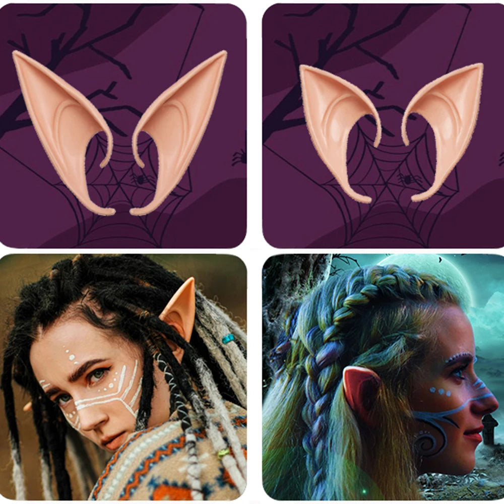 Soft Pointed Fairy Pixie Elf Ears Halloween Cosplay