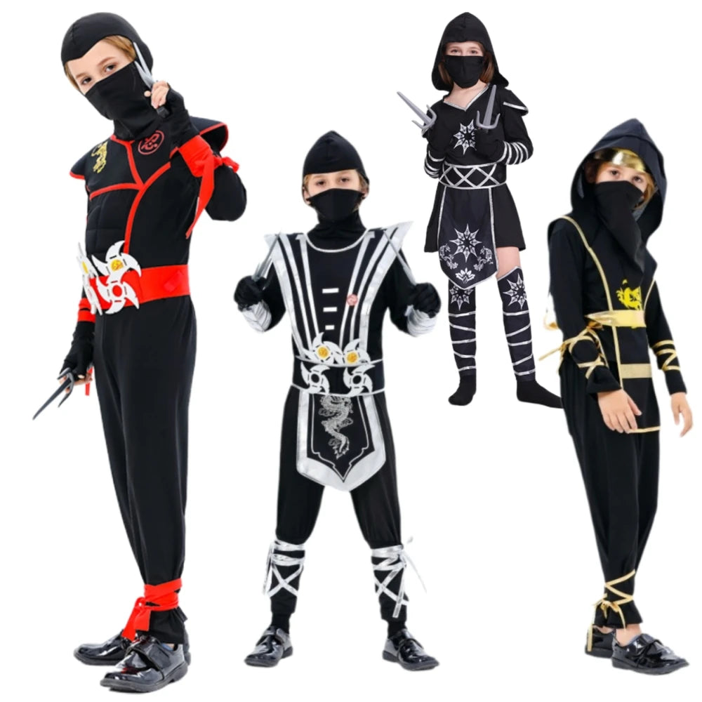 Anime Girls Boys Ninja Costume
