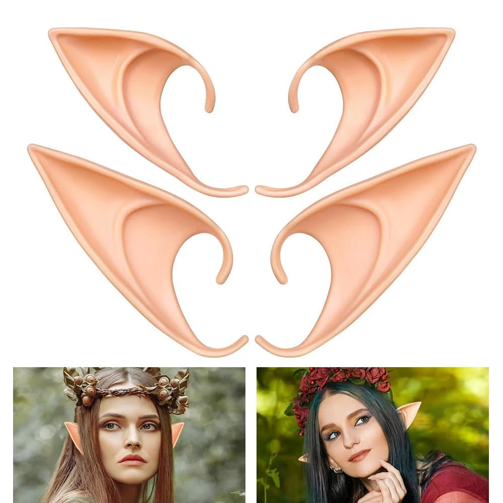 Soft Pointed Fairy Pixie Elf Ears Halloween Cosplay