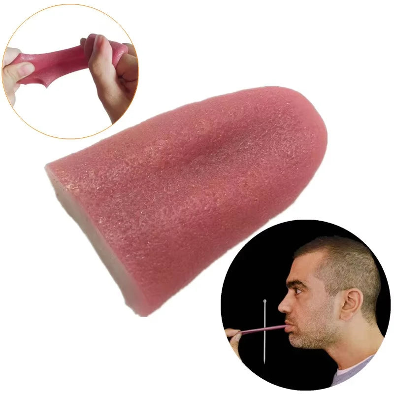 Realistic Fake Tongue Prank Magician Props Halloween Cosplay