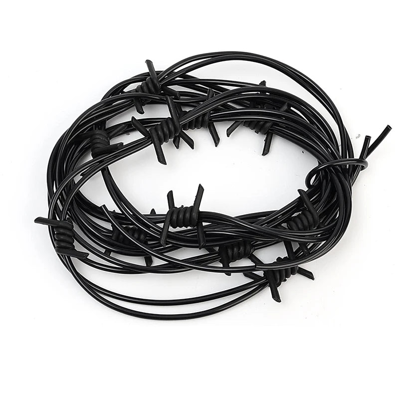 Fake Rusted Barbed Wire Garland Prop Halloween Cosplay