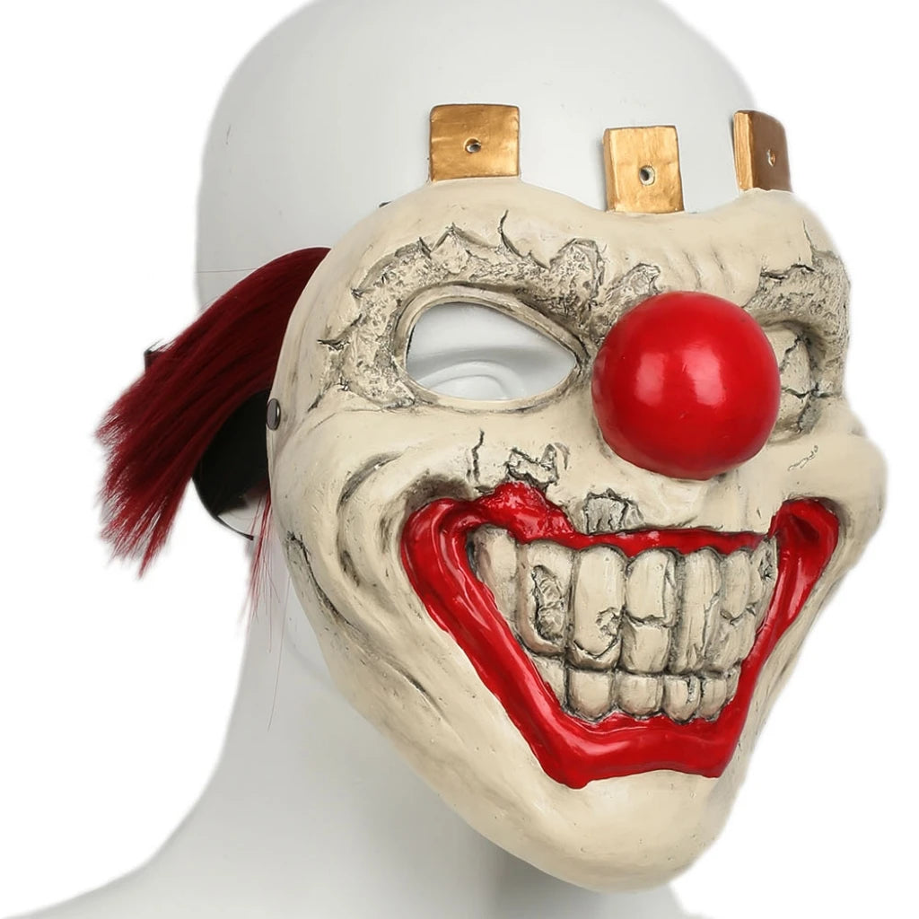 Twisted Metal Sweet Tooth Killer Clown Resin Mask Halloween Cosplay