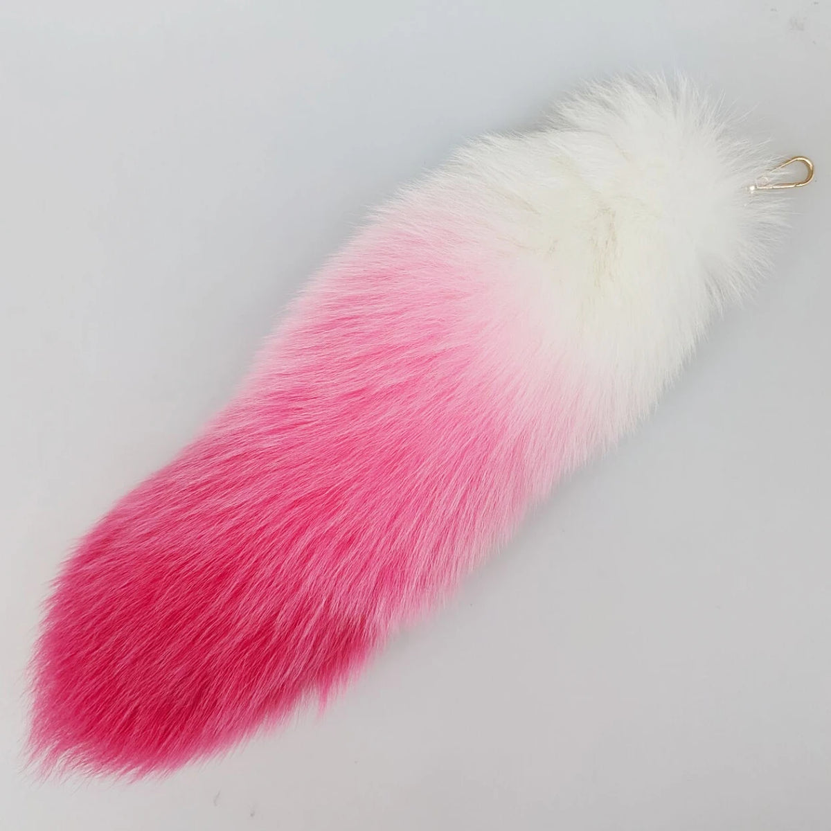 Natural Fox Fur Tail Keychain Cosplay Accessory