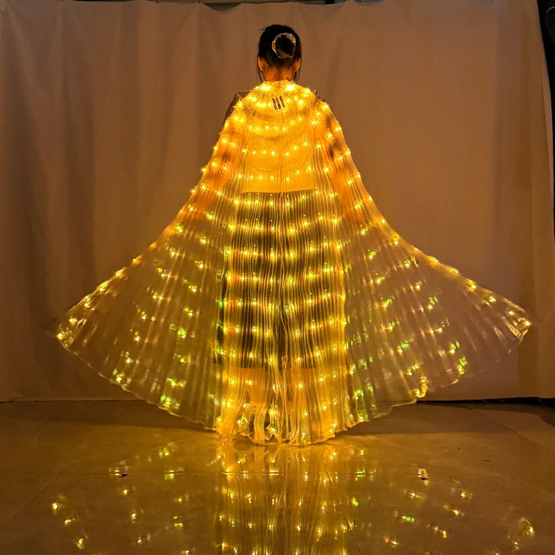 LED Butterfly Wings Belly Dance Rave Halloween Cosplay