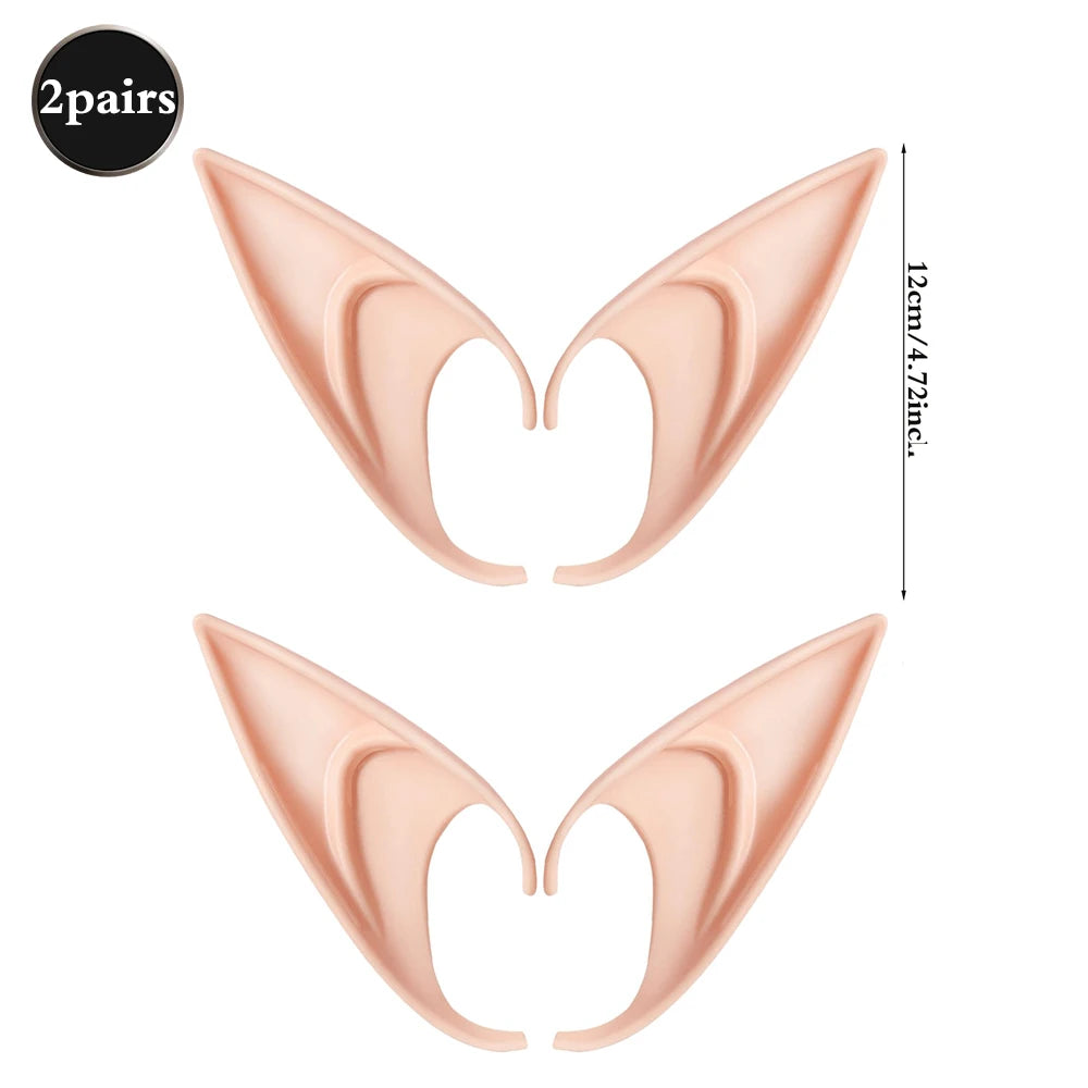 Soft Pointed Fairy Pixie Elf Ears Halloween Cosplay