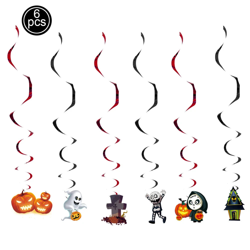Ghost Skull Pumpkin Cupcake Toppers Halloween Cosplay