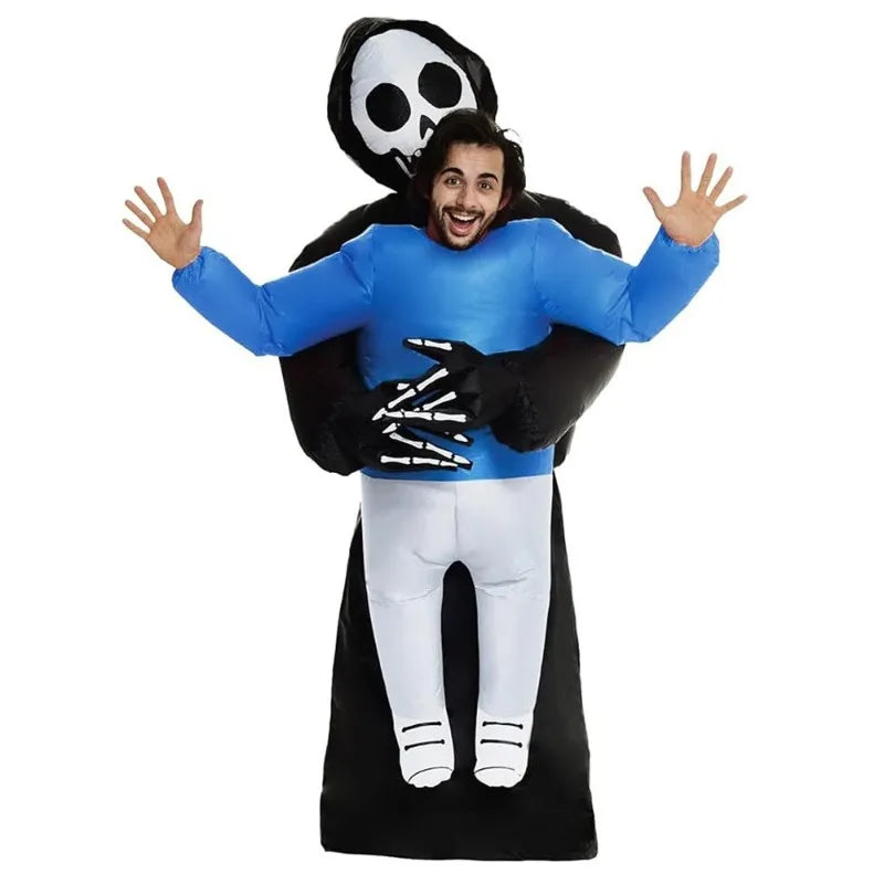 Adult Inflatable Alien Costume, Halloween Funny Party Role Play Outfit, Stage Performance Outfit for Holiday Carnival Show