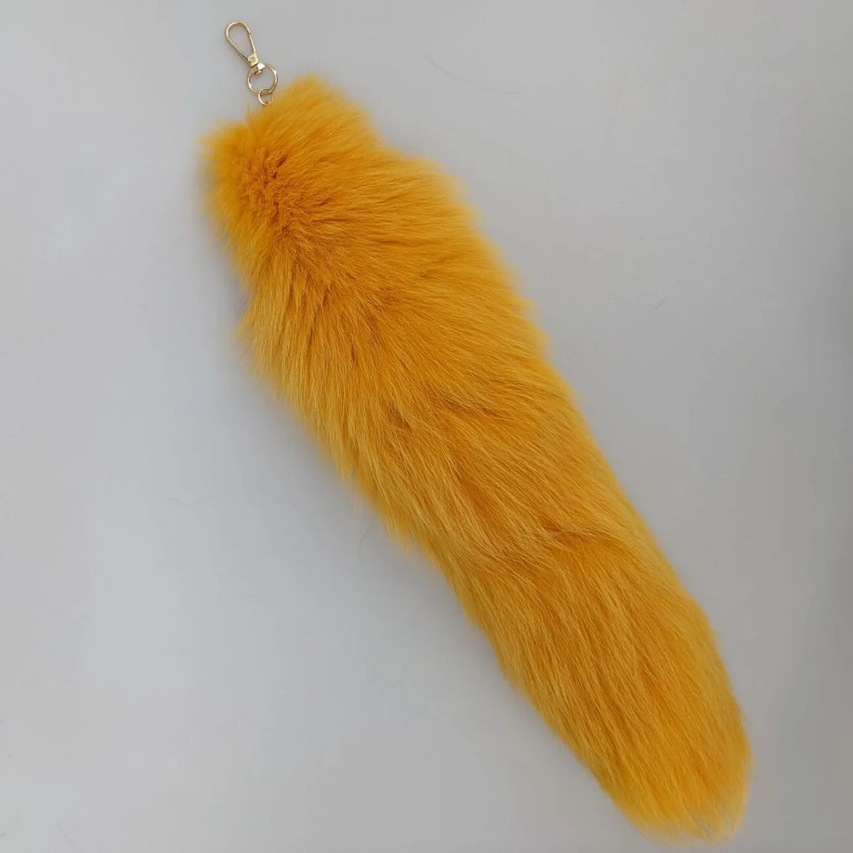 Natural Fox Fur Tail Keychain Cosplay Accessory