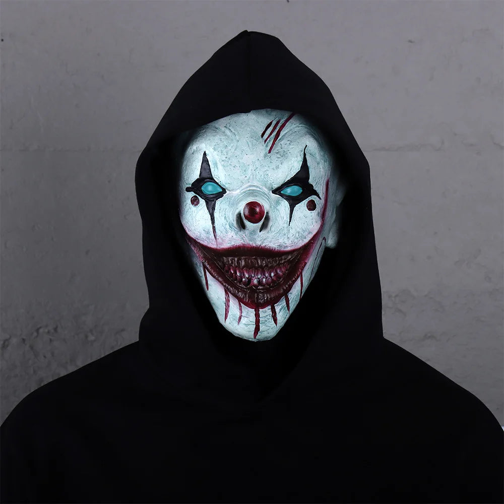 Horror Bloody Clown Latex Mask Halloween Cosplay