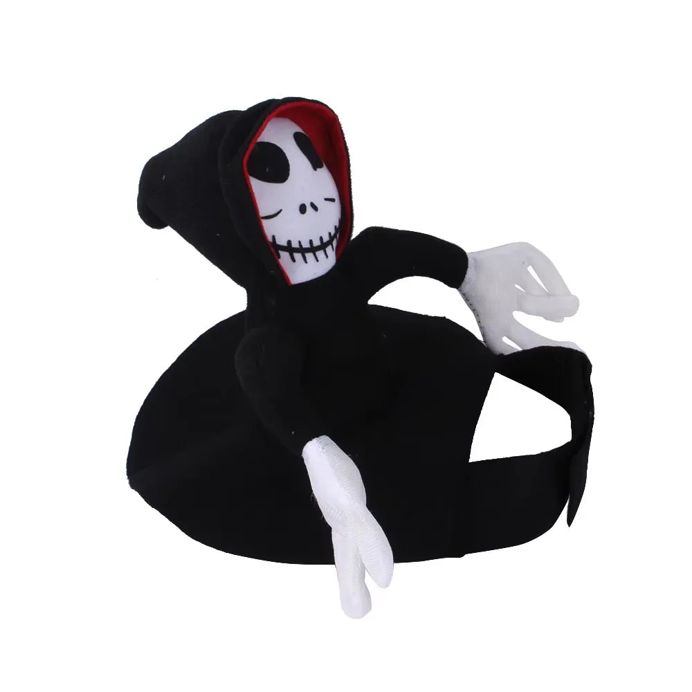 Death Rider Skeleton Jumpsuit Cat Dog Halloween Cosplay