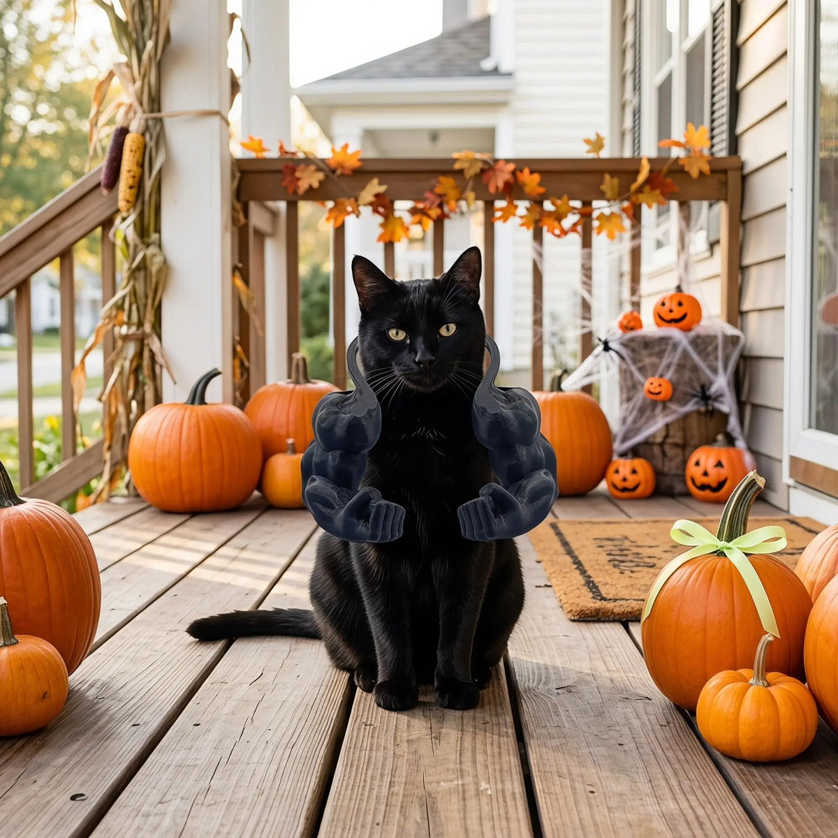Buff Muscle Arms Cat Dog Halloween Cosplay