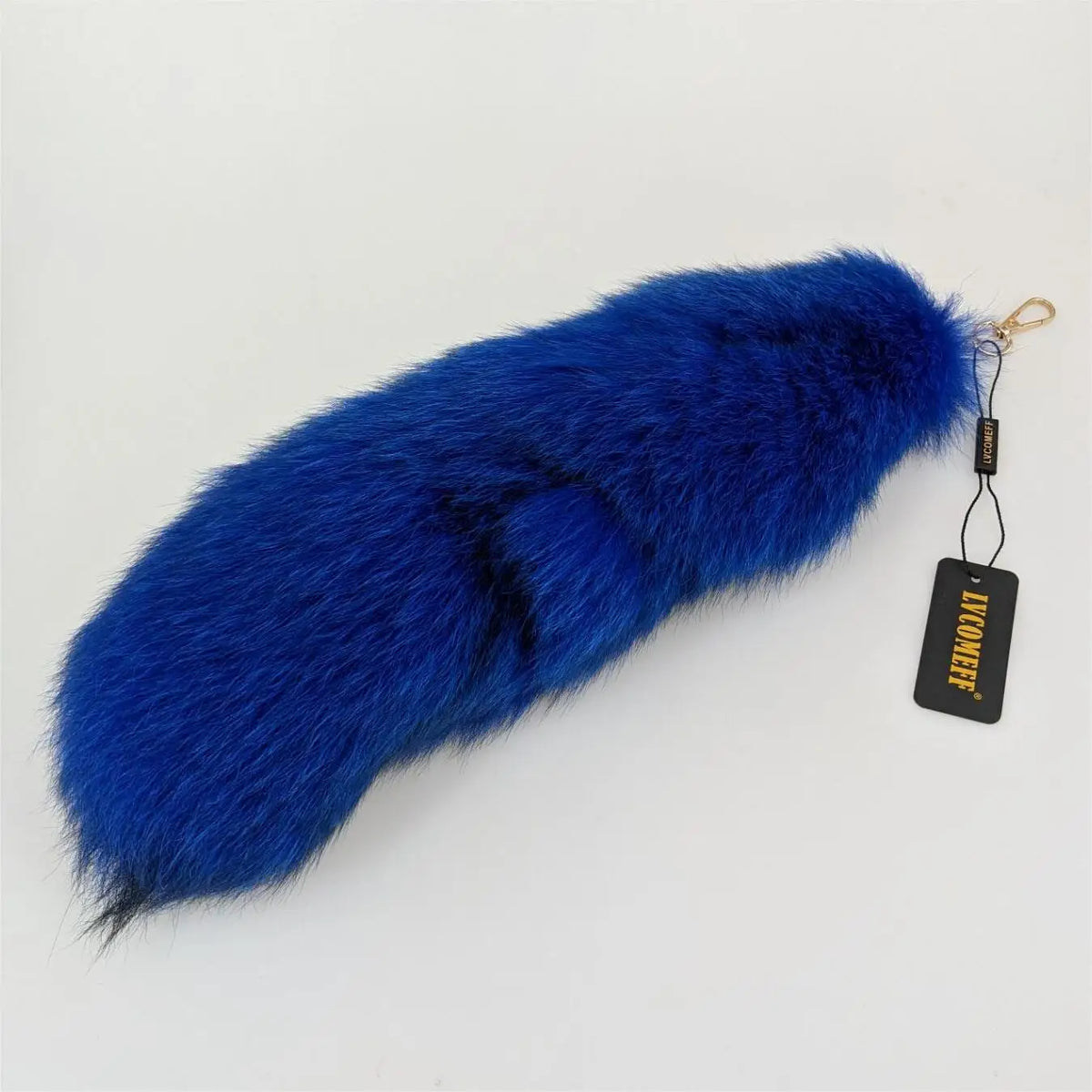 Natural Fox Fur Tail Keychain Cosplay Accessory