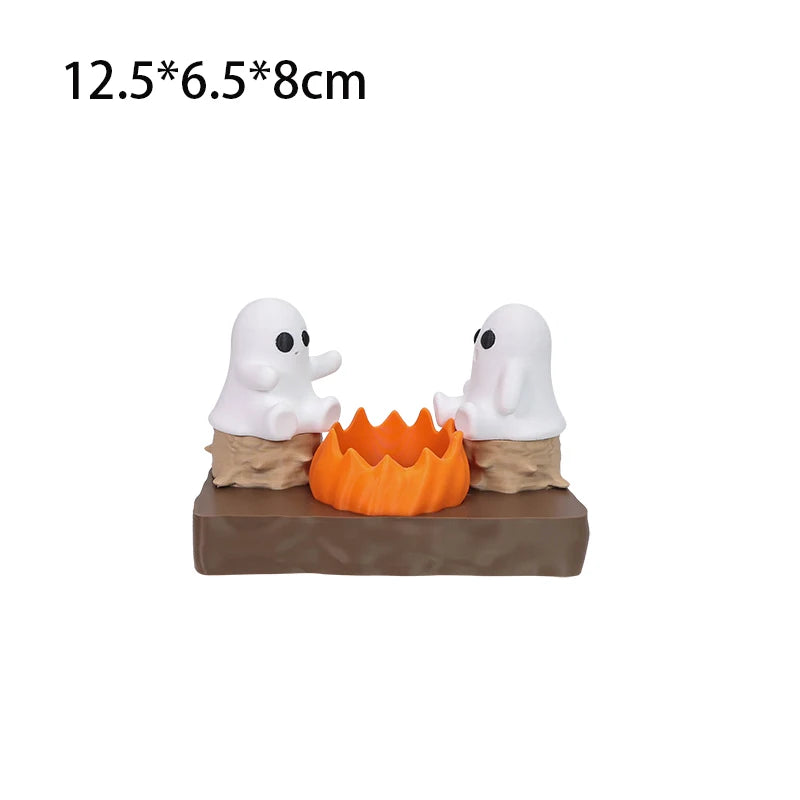 3D Printed Ghost Campfire LED Night Light Halloween Cosplay