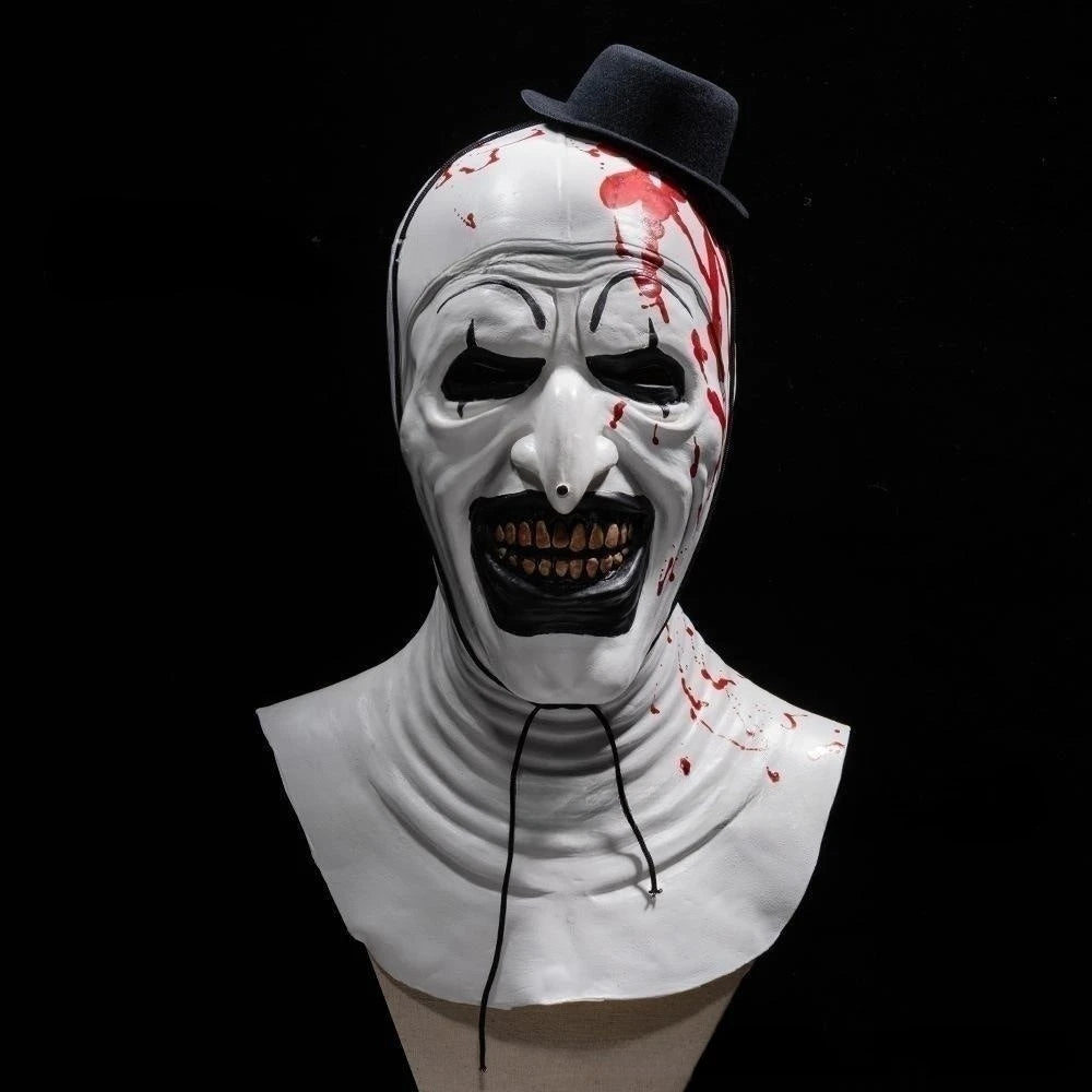 Terrifier 2 Art The Clown Costume Jumpsuit Mask Halloween Cosplay