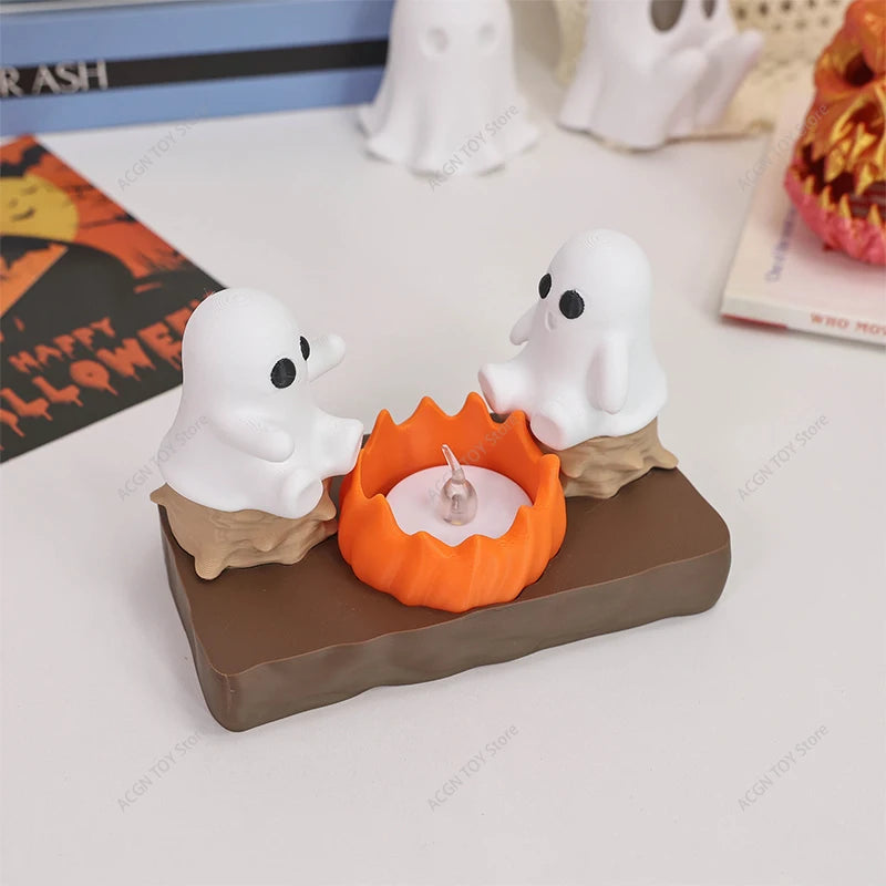 3D Printed Ghost Campfire LED Night Light Halloween Cosplay