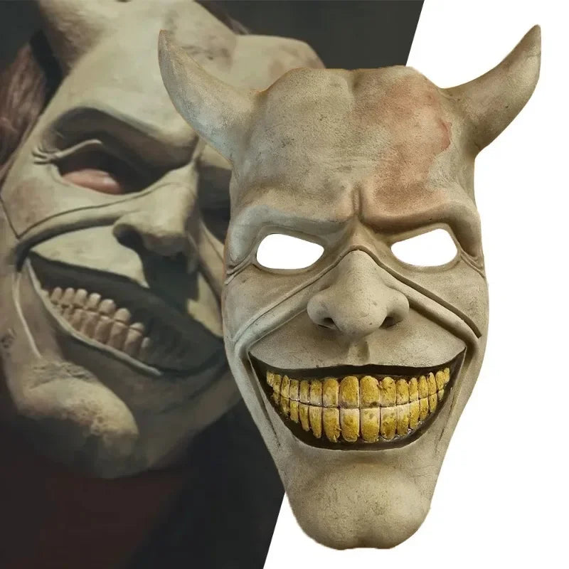 Horror The Black Phone The Grabber Killer Latex Mask Halloween Cosplay