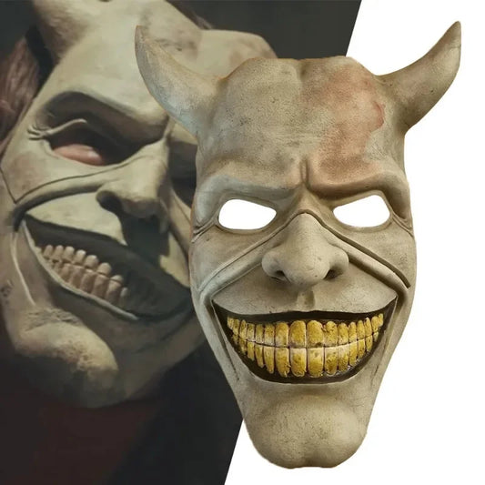 Horror The Black Phone The Grabber Killer Latex Mask Halloween Cosplay