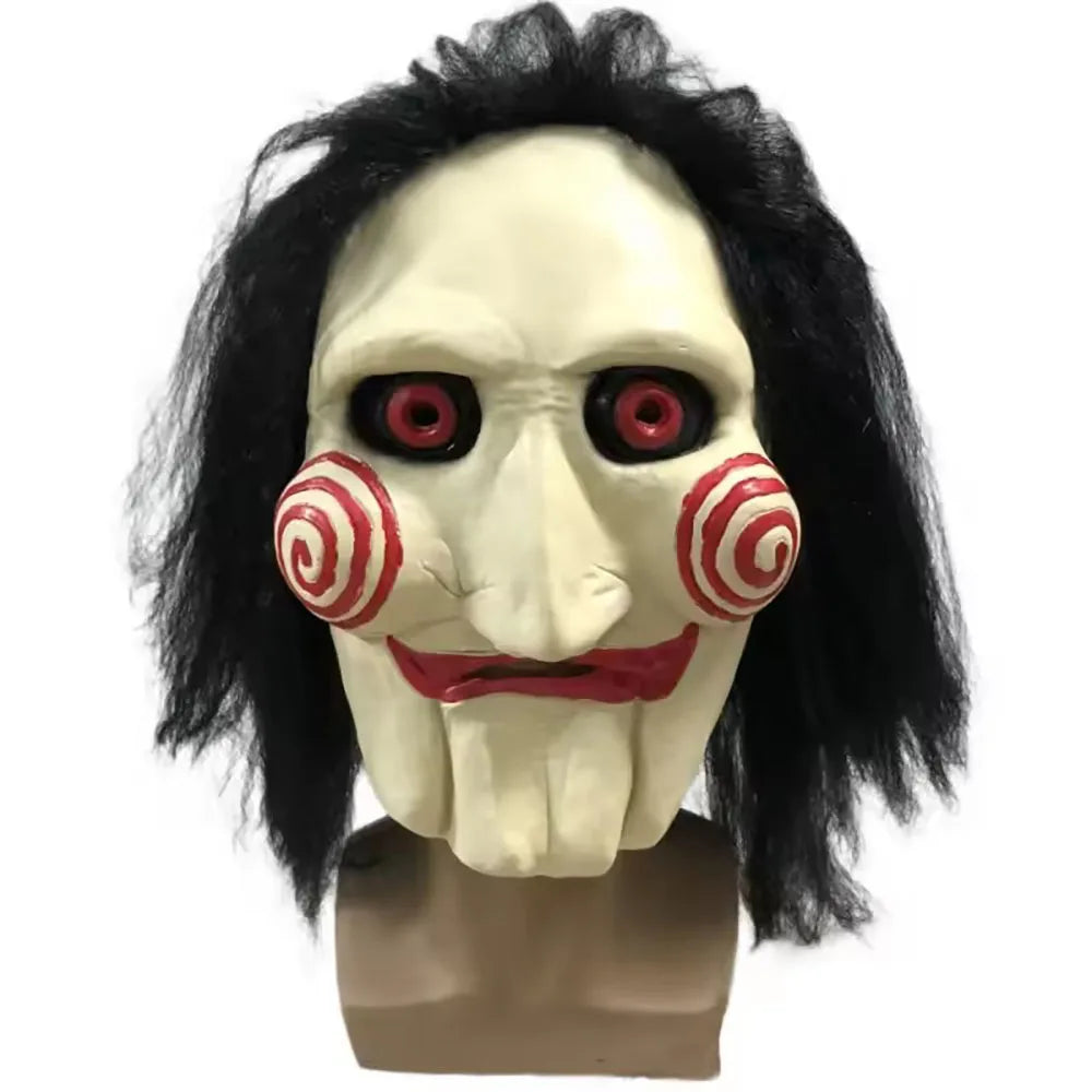 Horror Jigsaw Saw X Demon Latex Mask Halloween Cosplay