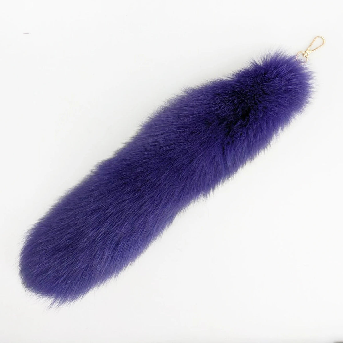 Natural Fox Fur Tail Keychain Cosplay Accessory