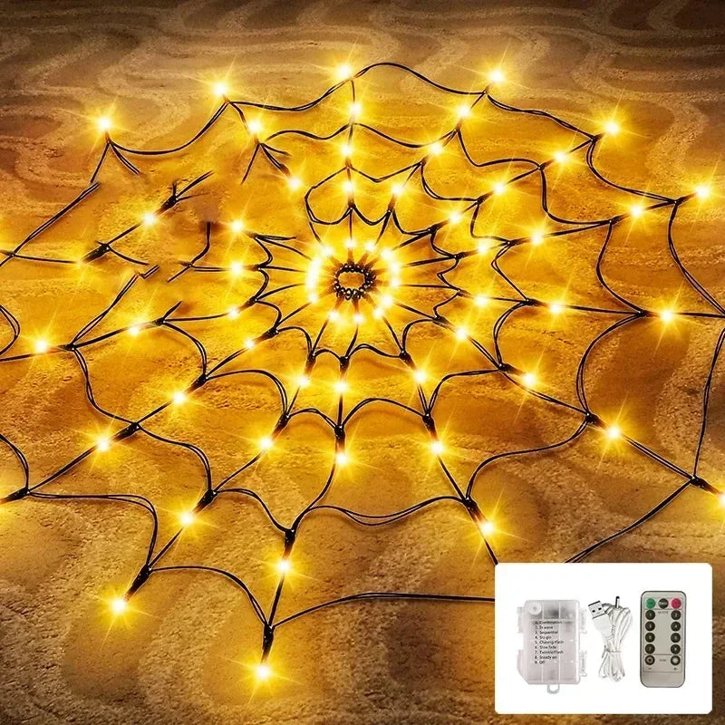 Spider Web Light Halloween Cosplay