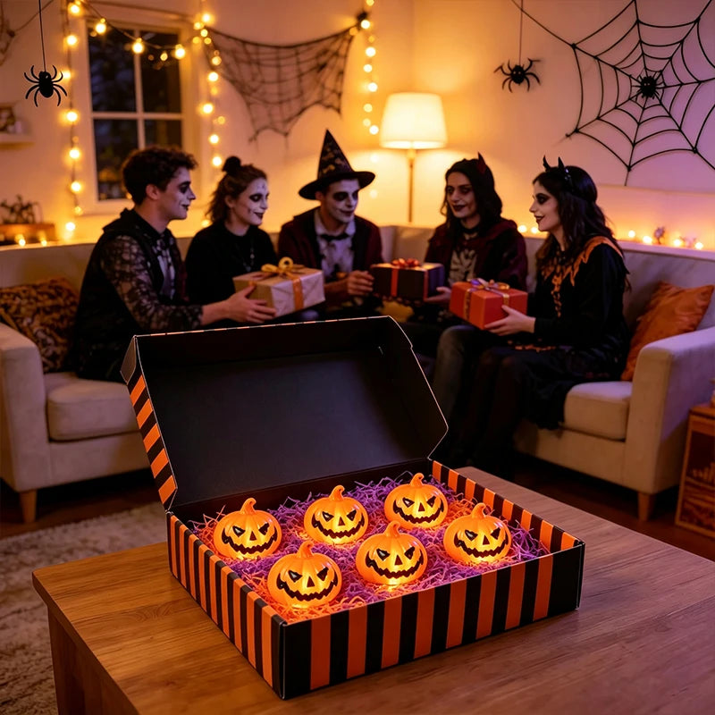 LED Jack-O-Lantern Pumpkin Lights Halloween Cosplay