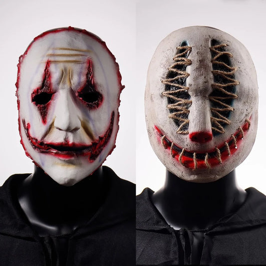 Horror Devil Clown Latex Mask Halloween Cosplay
