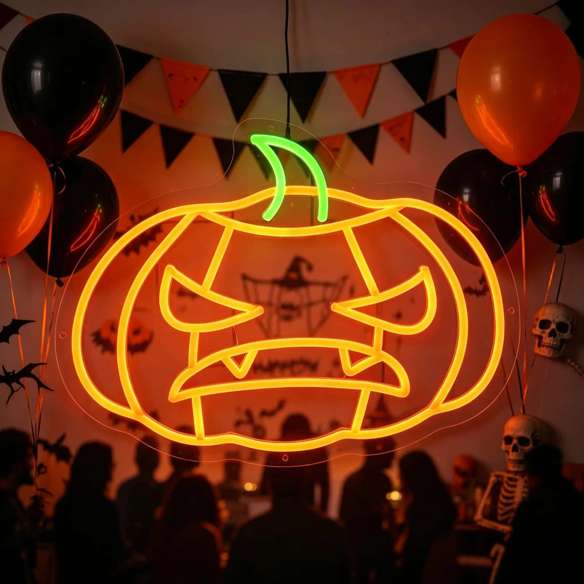 Pumpkin Neon Sign LED Neon Light for Wall Decor