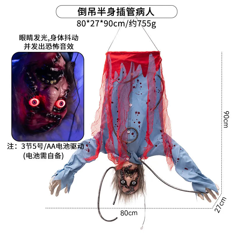 Scary Bloody Corpse Body Bag Prop Halloween Cosplay