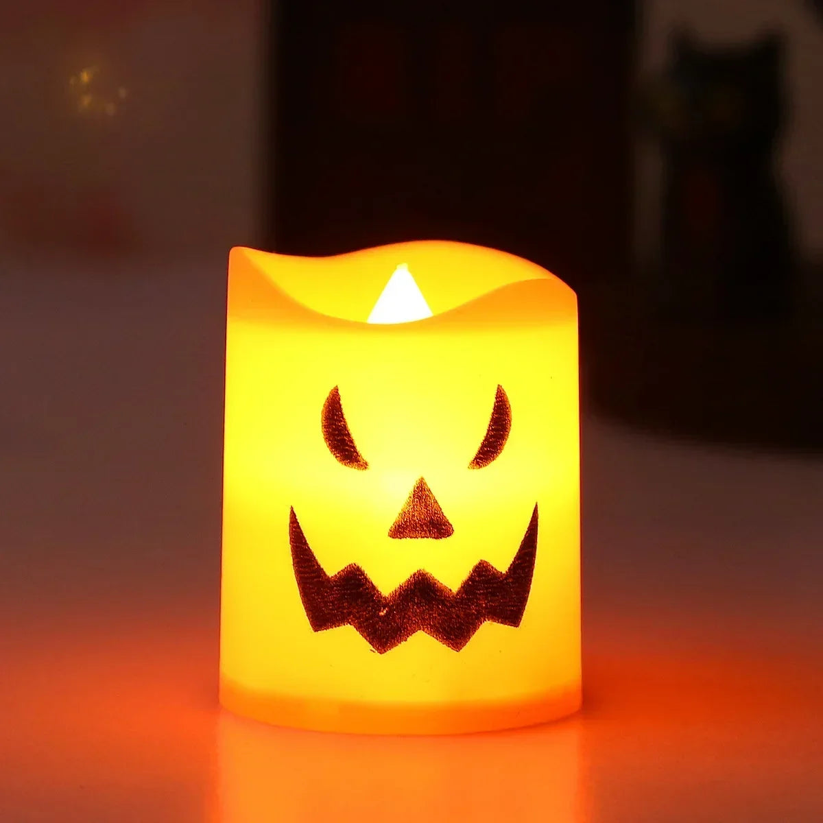 6Pcs Pumpkin Skull Ghost LED Candle Lights Halloween Cosplay