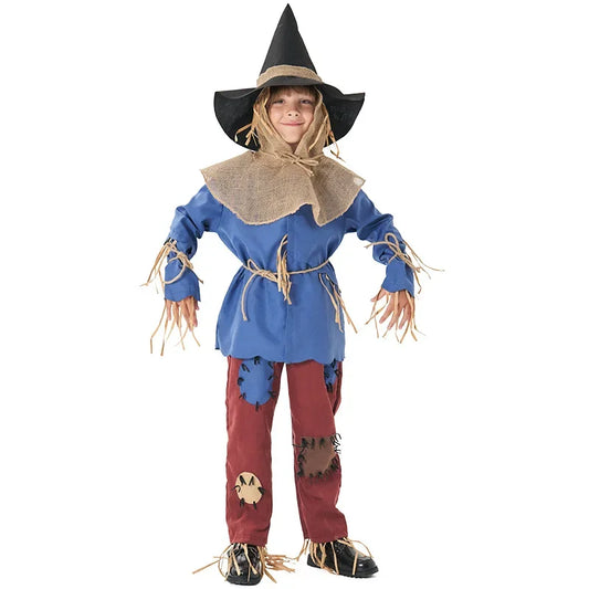 Child Kids Puppet Scarecrow Costume