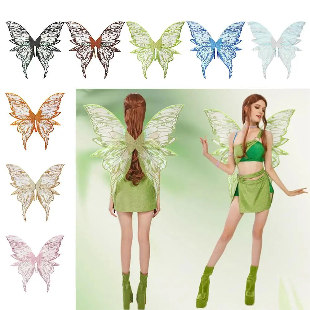 Sparkling Fairy Angel Wings Costume Dress up Halloween Cosplay