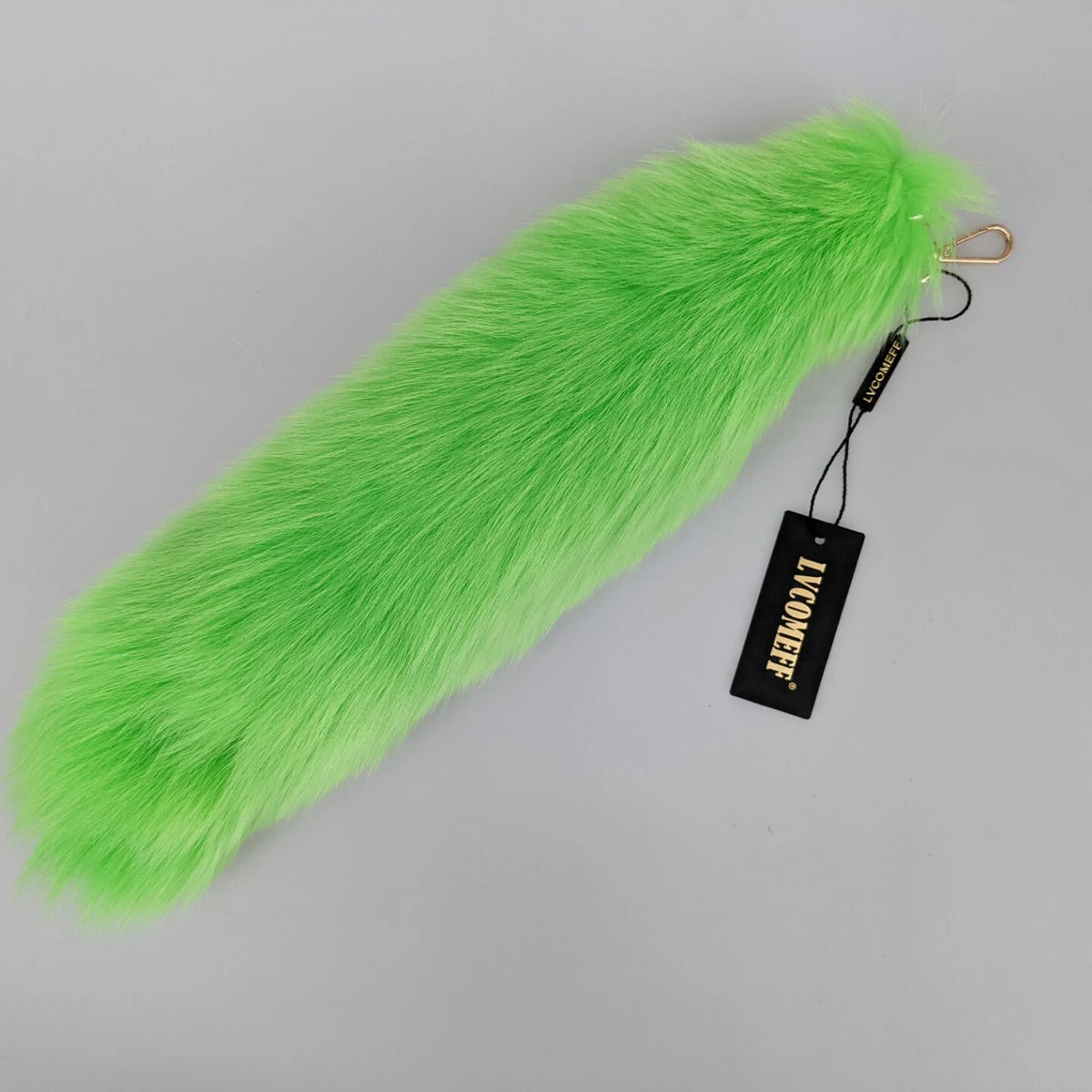 Natural Fox Fur Tail Keychain Cosplay Accessory