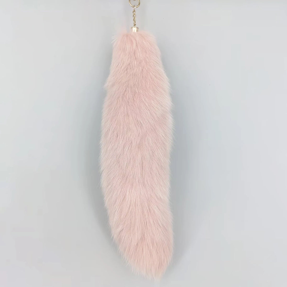 Natural Fox Fur Tail Keychain Cosplay Accessory