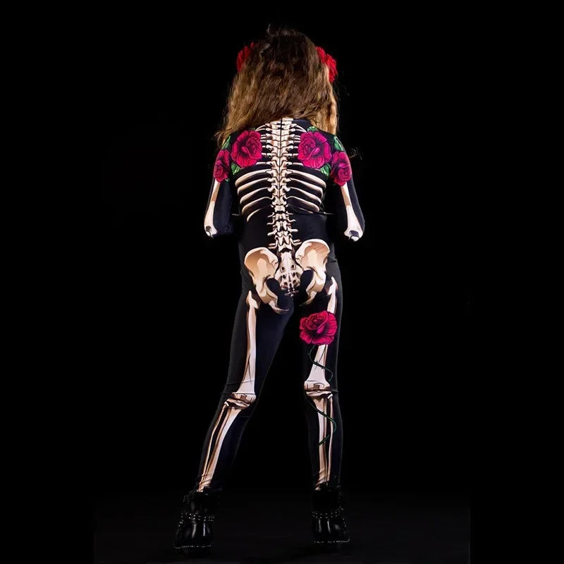 Rose Skeleton Adult Kids Costume