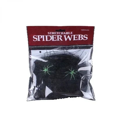Artificial Stretchy Spider Web with Spiders Halloween Cosplay