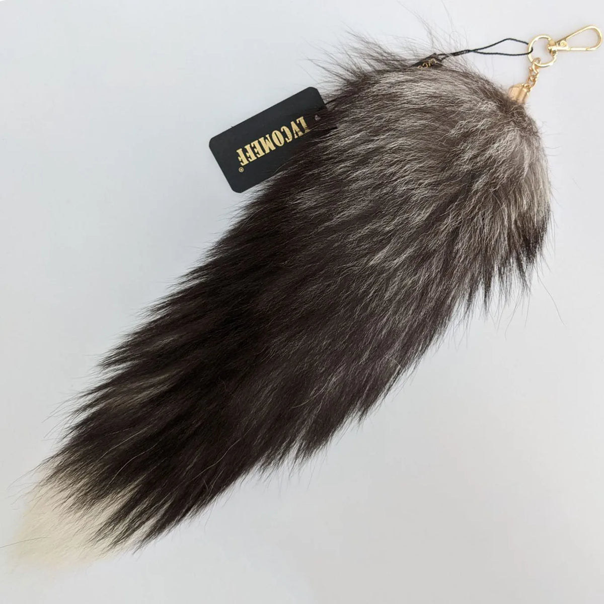 Natural Fox Fur Tail Keychain Cosplay Accessory