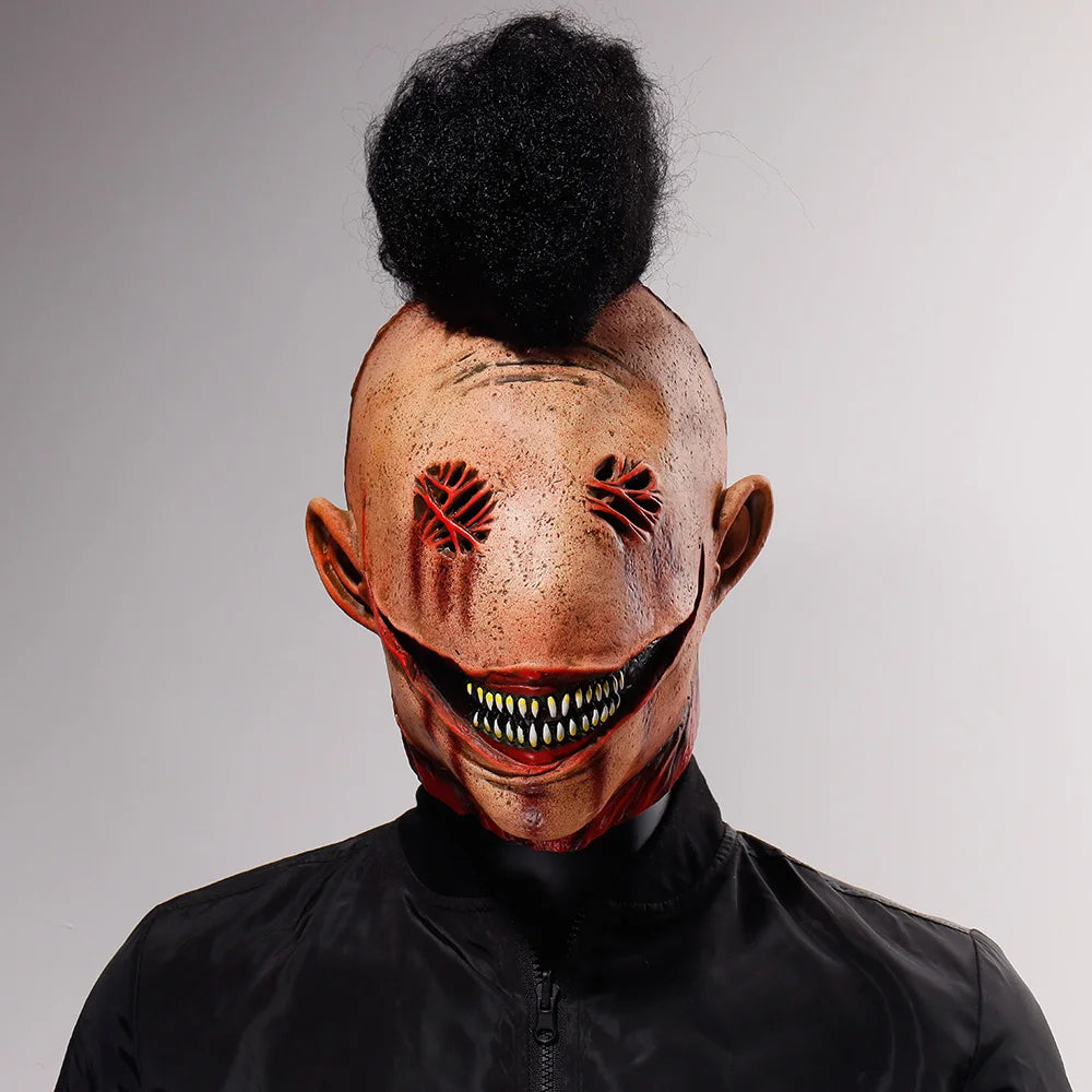 Horror Demon Skull Killer Latex Mask Halloween Cosplay