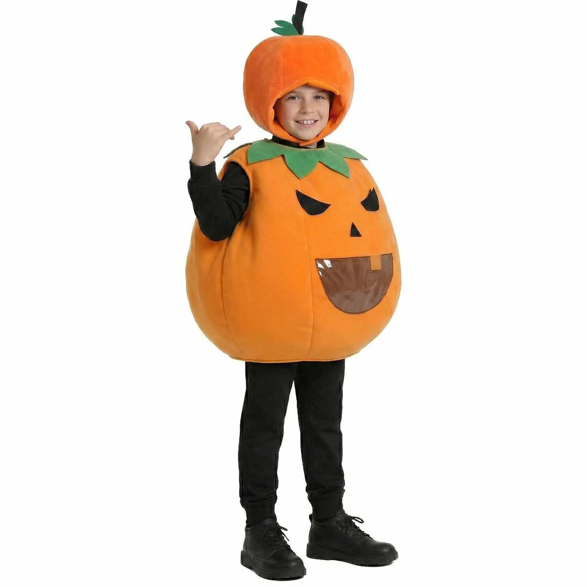 Kids Pumpkin Costume Outfit Halloween Cosplay