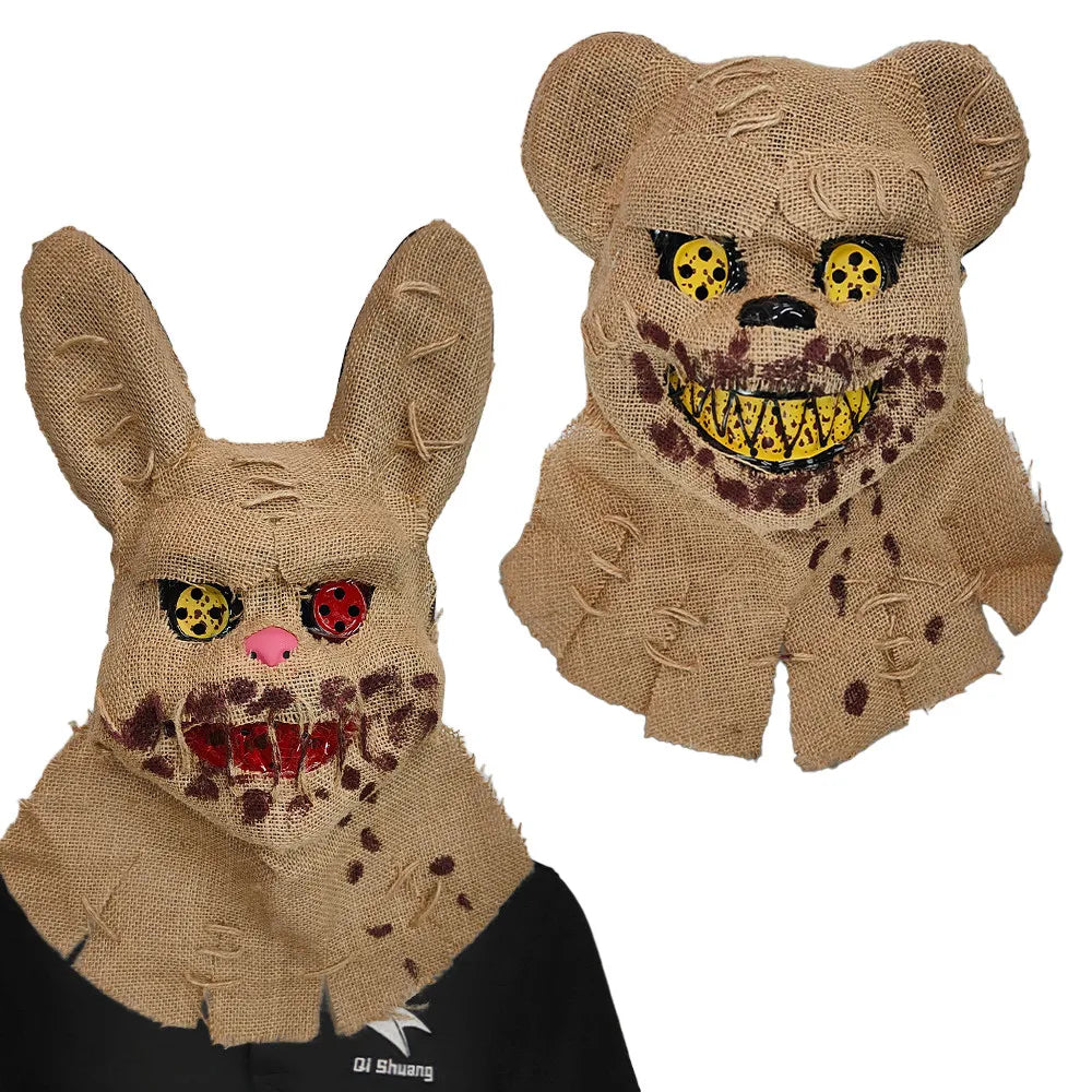 Horror Bloody Killer Sackcloth Mask Halloween Cosplay