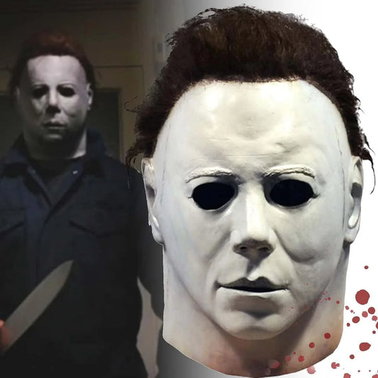 Michael Myers Full Head Latex Mask Halloween Cosplay