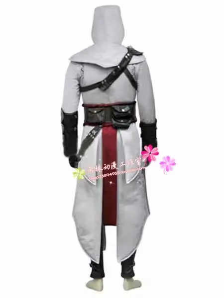 Anime Game Altair Cosplay Costume Set Shirt Pants Belt For Men Women Custom Made
