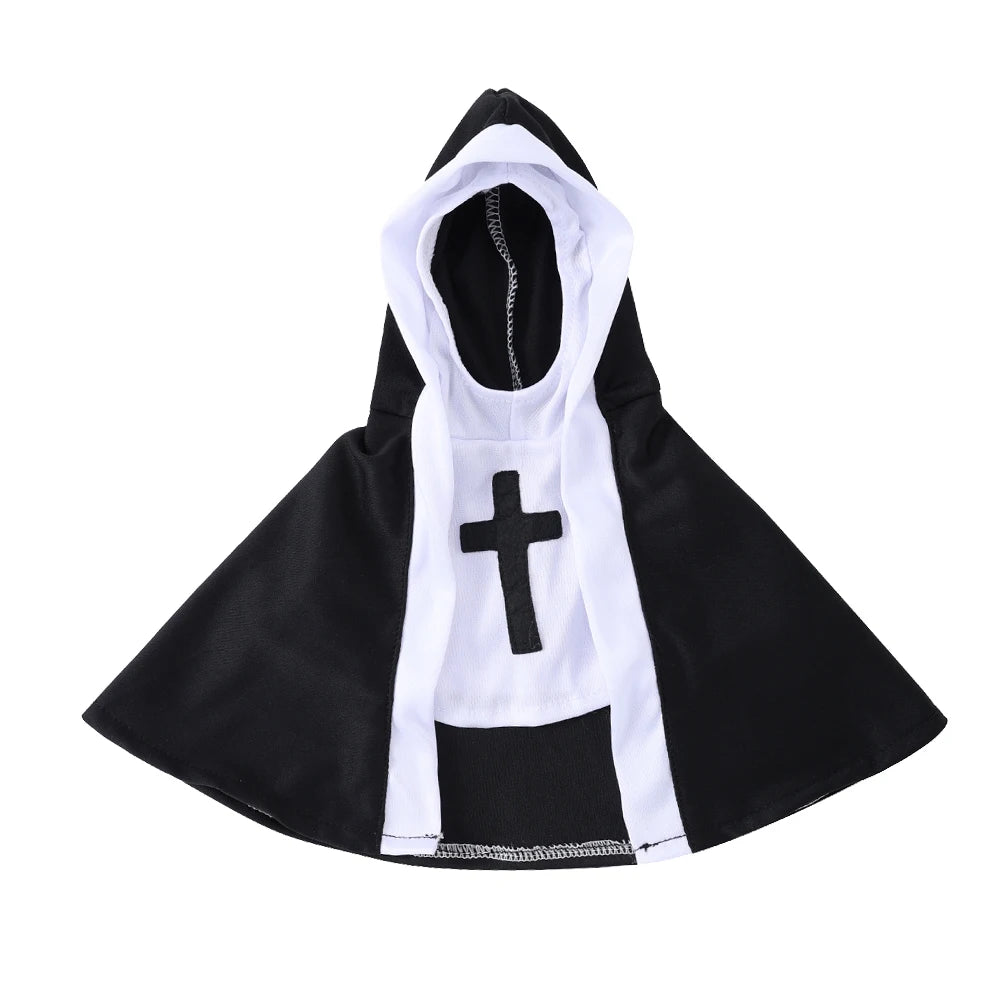 Nun Clothes Cat Dog Outfit Halloween Cosplay