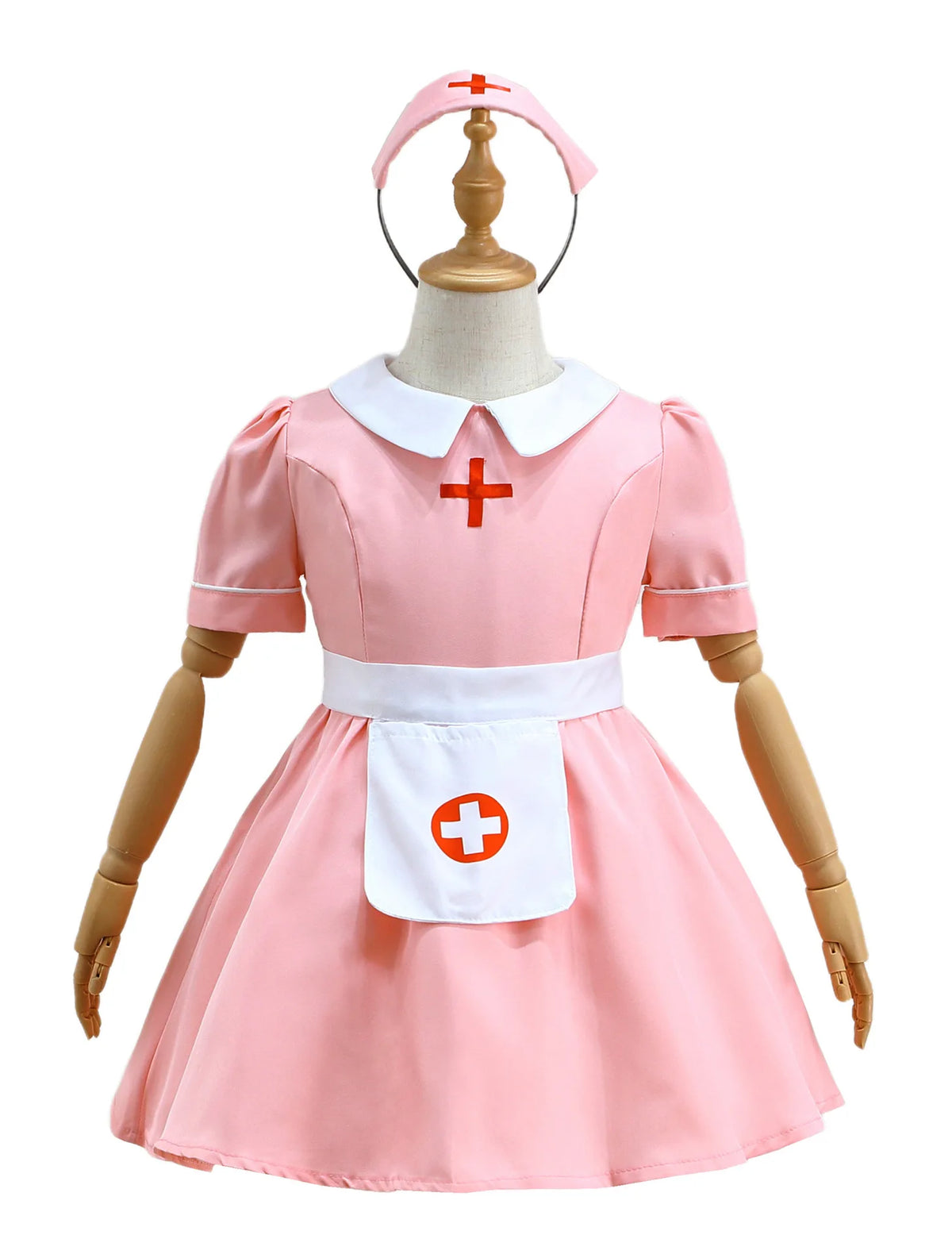 Kids Pink Nurse Doctor Costume