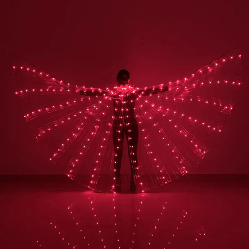 LED Butterfly Wings Belly Dance Rave Halloween Cosplay