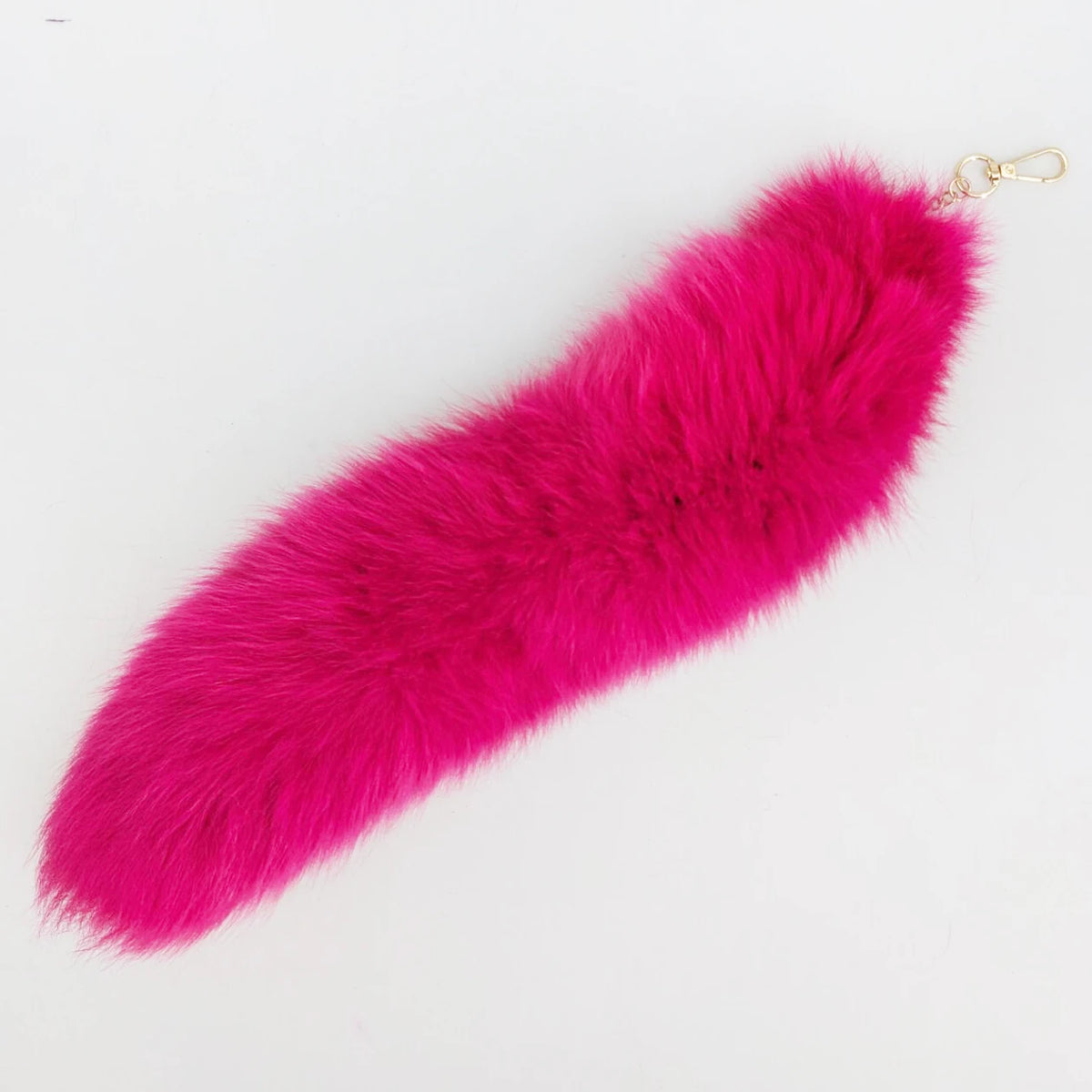 Natural Fox Fur Tail Keychain Cosplay Accessory