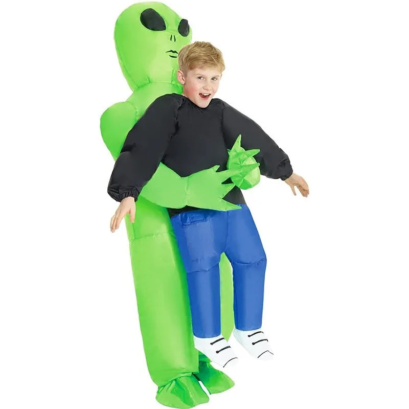 Adult Inflatable Alien Costume, Halloween Funny Party Role Play Outfit, Stage Performance Outfit for Holiday Carnival Show
