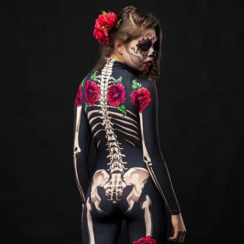 Rose Skeleton Adult Kids Costume