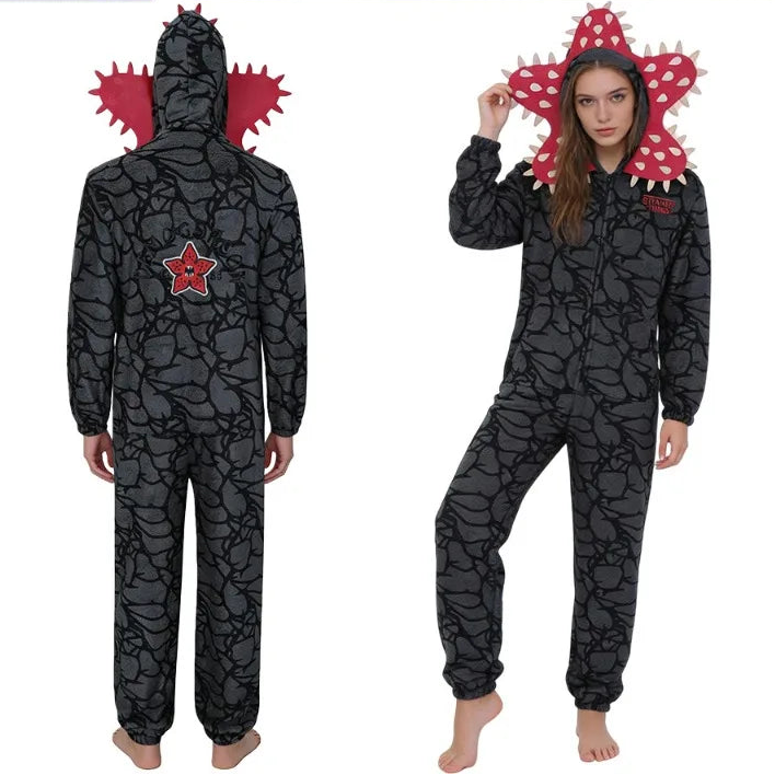Demogorgon Flannel Pajamas Halloween Cosplay Costume
