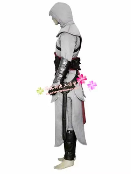 Anime Game Altair Cosplay Costume Set Shirt Pants Belt For Men Women Custom Made