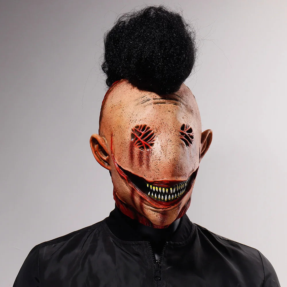 Horror Demon Skull Killer Latex Mask Halloween Cosplay